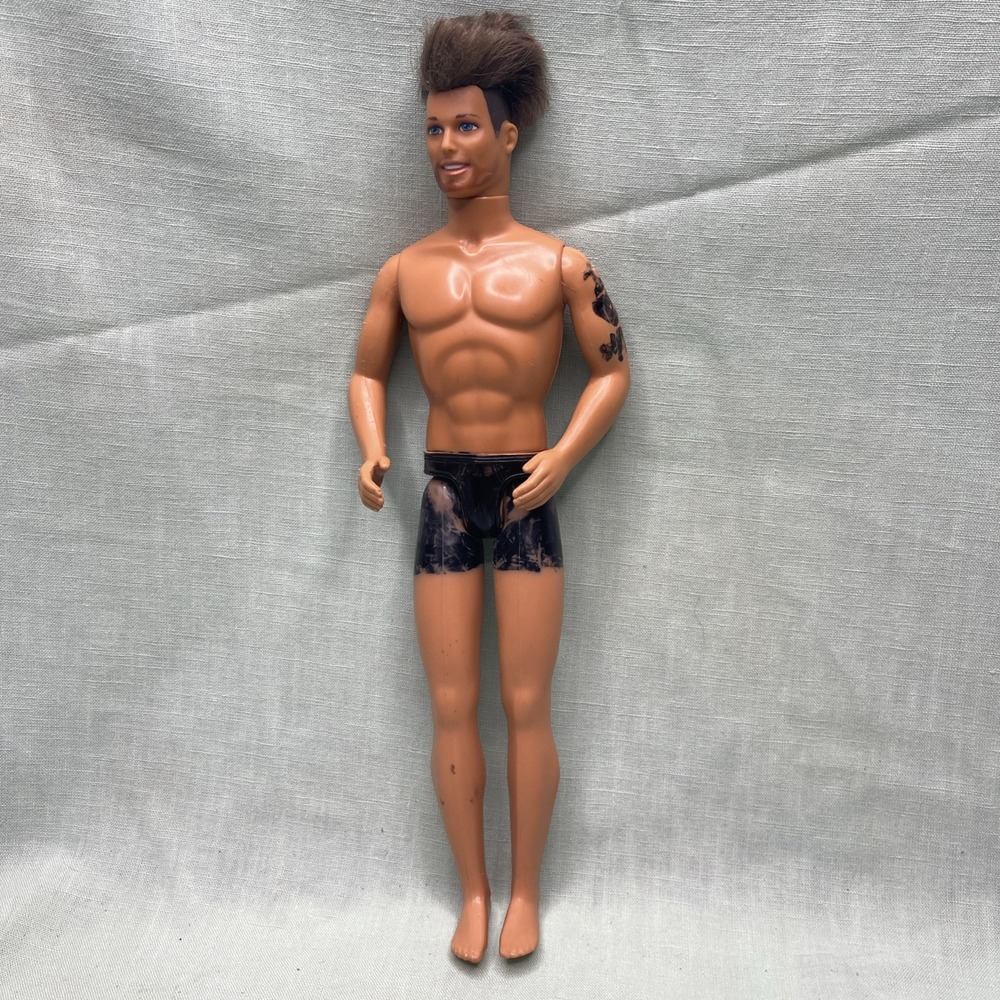 Vintage Mattel Ken Doll Rooted Hair 1968 Body Real Hair Custom Project
